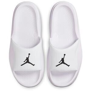 Nike Jordan Franchise Slide Sandals Synthetic Leather HF3263-100 Men US 10 White